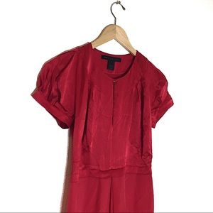 Marc By Marc Jacobs 100% Silk Red Dress